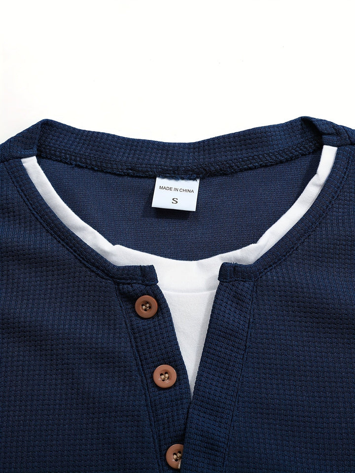 Wladimir - Tricou Polo Cu Mâneci Lungi, Nasturi Si Buzunar