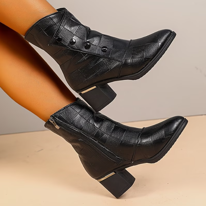 Rejoice - Pantofi Cu Toc Confortabili Cu Fermoar