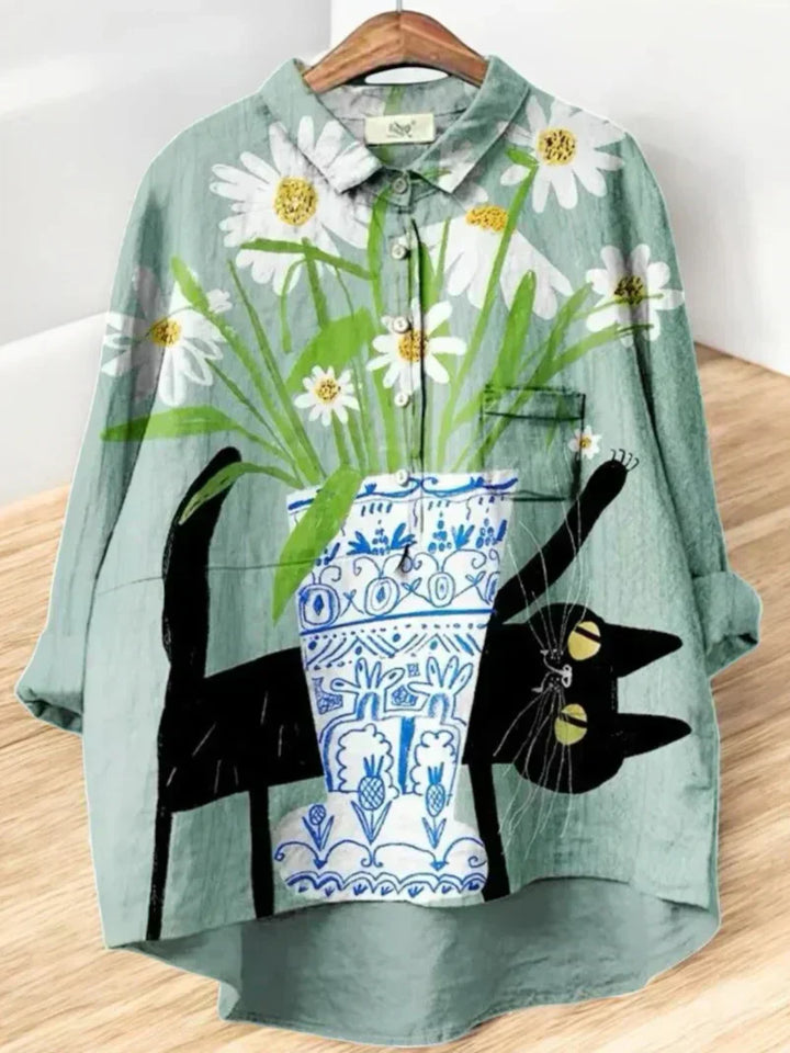 Thatsani - Bluze Clasice Cu Imprimeu Floral