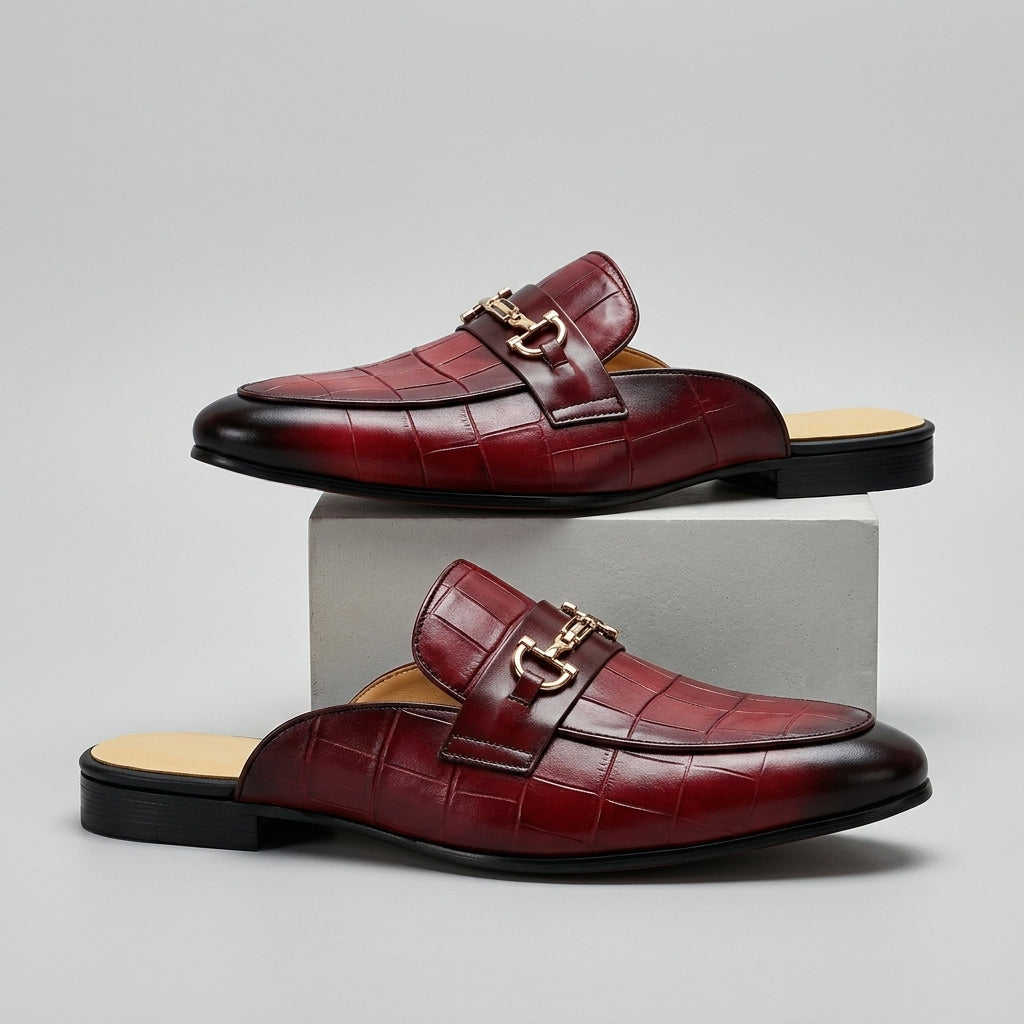 Idris – Pantofi Din Piele Cu Spatele Deschis