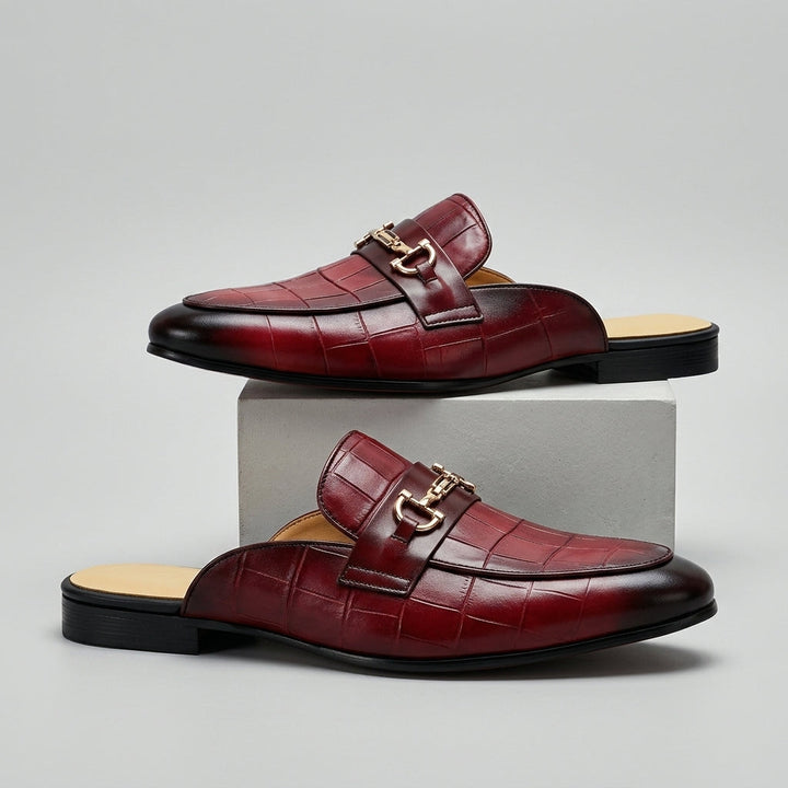 Idris – Pantofi Din Piele Cu Spatele Deschis