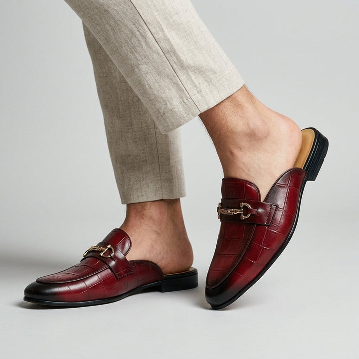 Idris – Pantofi Din Piele Cu Spatele Deschis