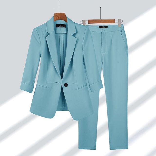 Viktoriya - Setează Blazer Si Pantaloni Din Două Piese