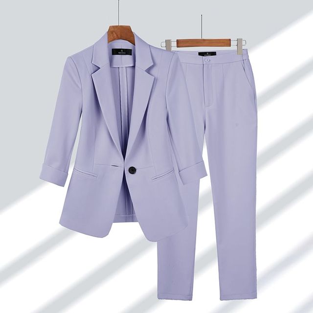 Viktoriya - Setează Blazer Si Pantaloni Din Două Piese