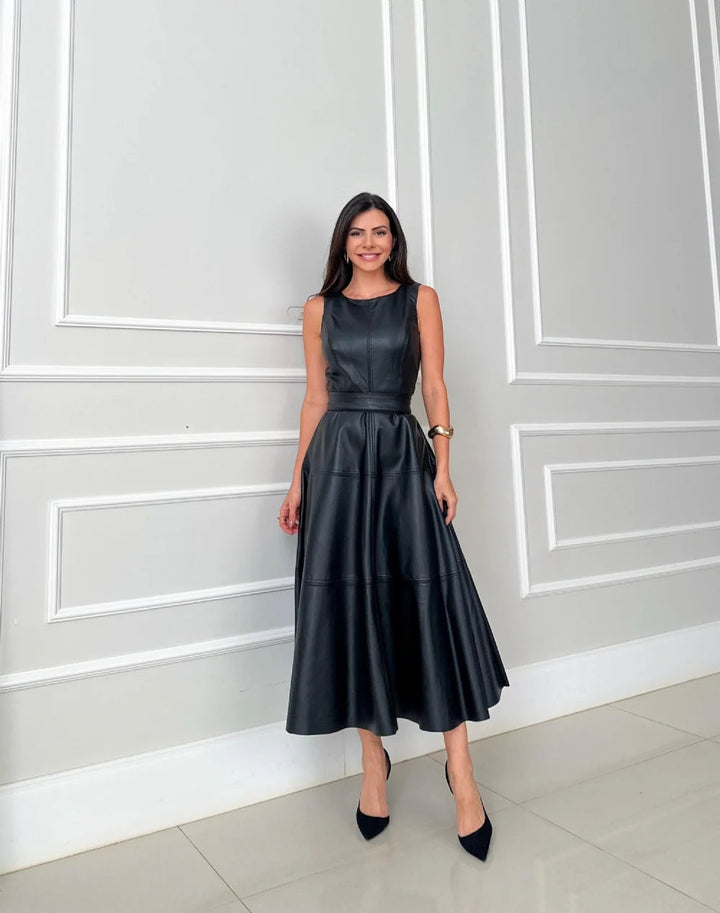 Ynez - Rochie Midi Elegantă