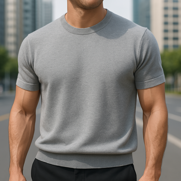 Pankov - Tricou Elegant Cu Mâneci Scurte