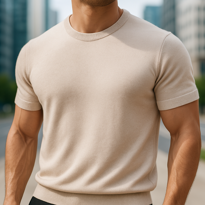 Pankov - Tricou Elegant Cu Mâneci Scurte