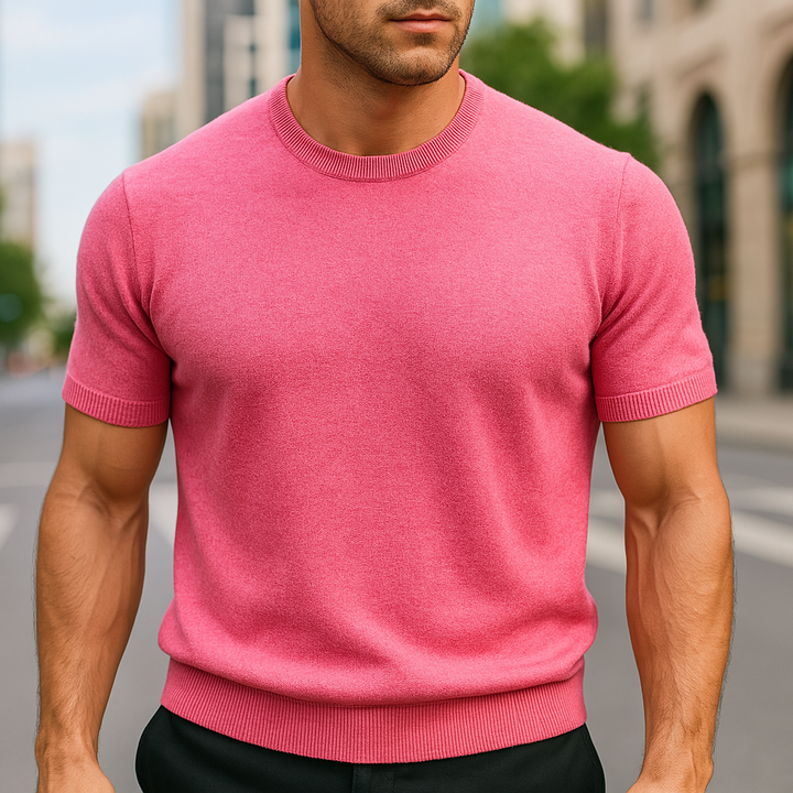 Pankov - Tricou Elegant Cu Mâneci Scurte