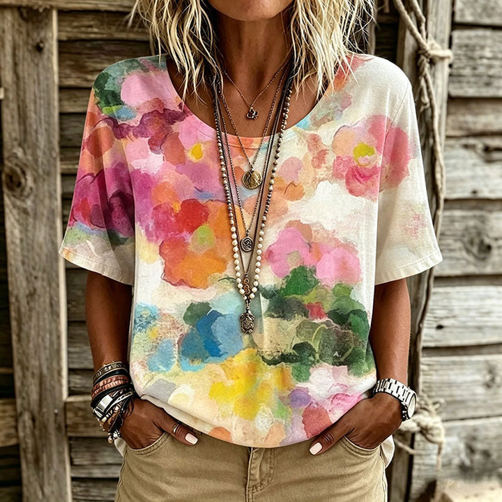 Pritey - Tricou Cu Imprimeu Floral