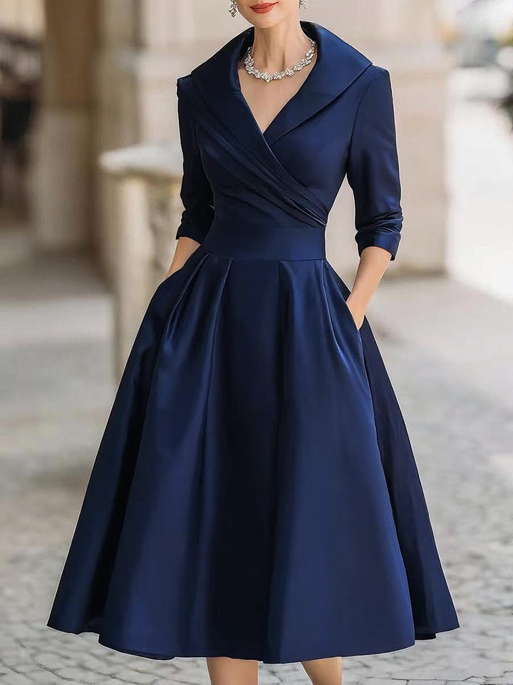 Ariellea - Rochie Midi Din Satin