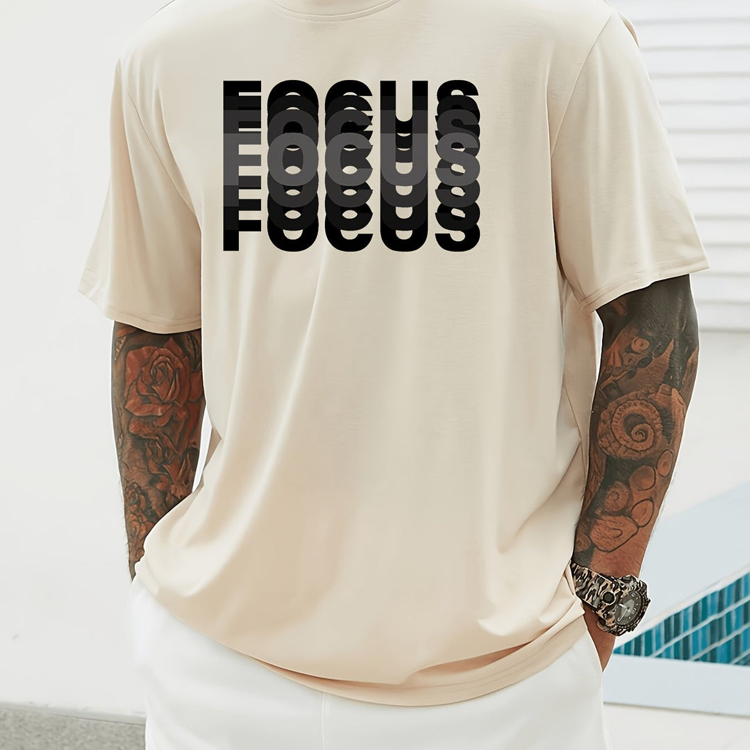 Focus – Tricou Elegant Cu Proiectare Efect