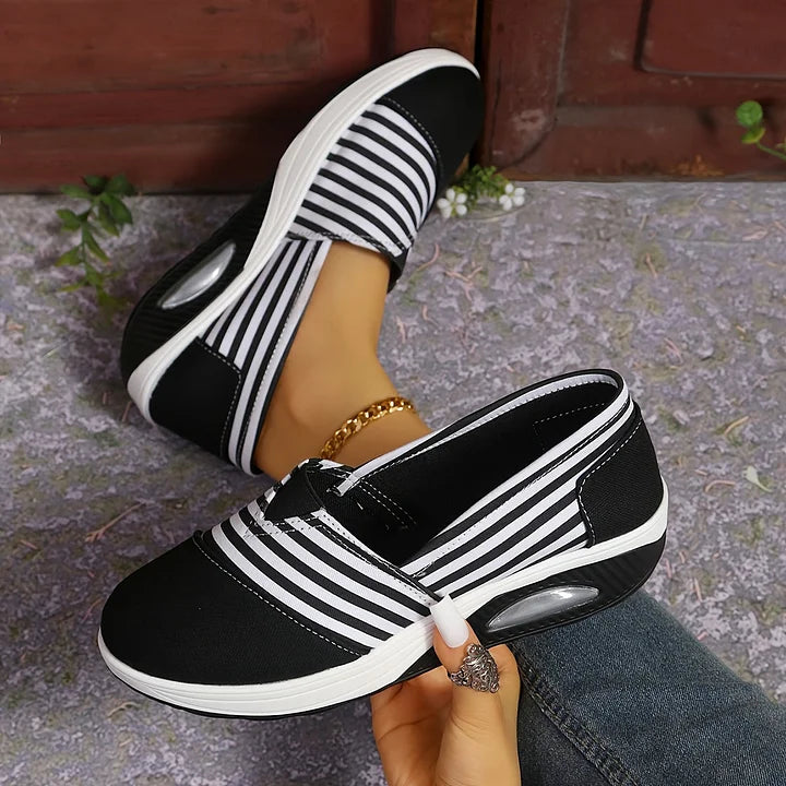 Tasha - Adidași Ortopedici Confortabili Cu Dungi Fără șireturi