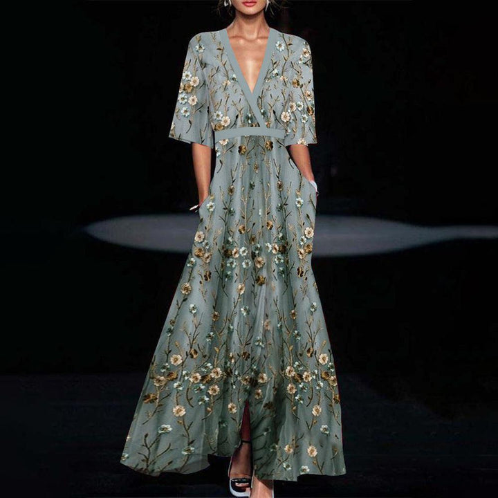Jane - Rochie Elegantă cu Imprimeu Floral