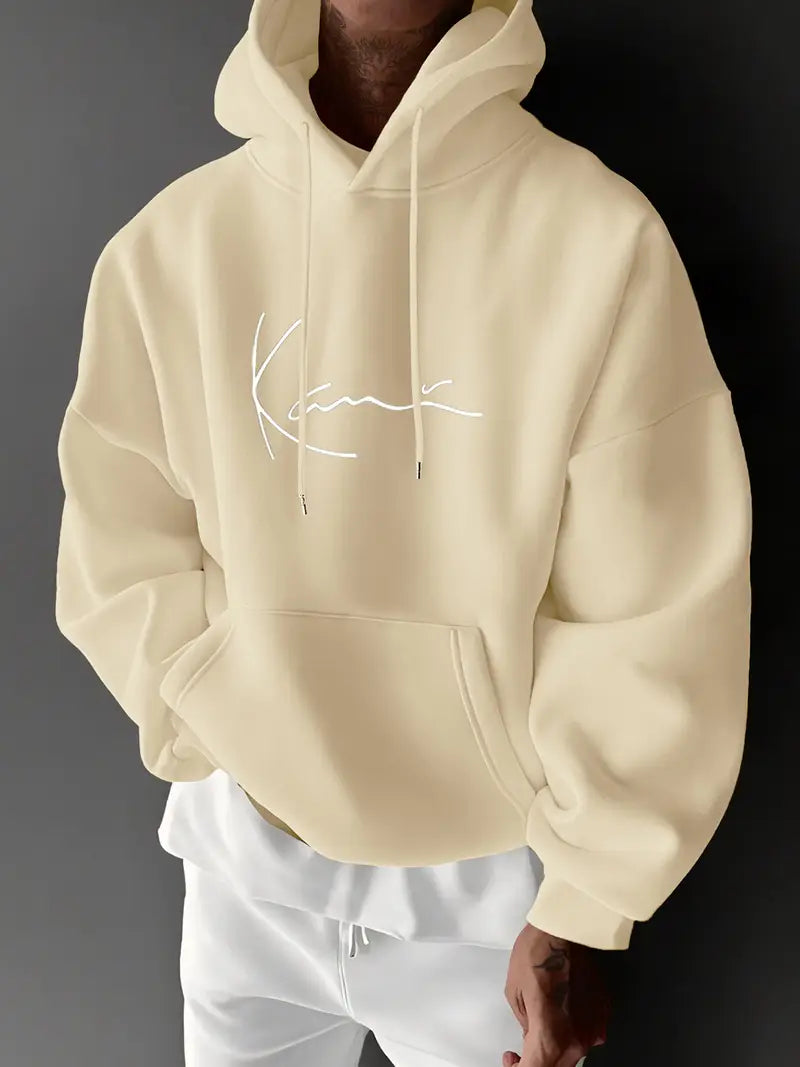 Jayasuriya - Hanorac Confortabil Cu Imprimeu Semnătură