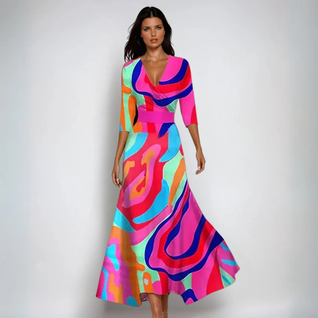 Annemiek - Rochie Florală Luxoasă