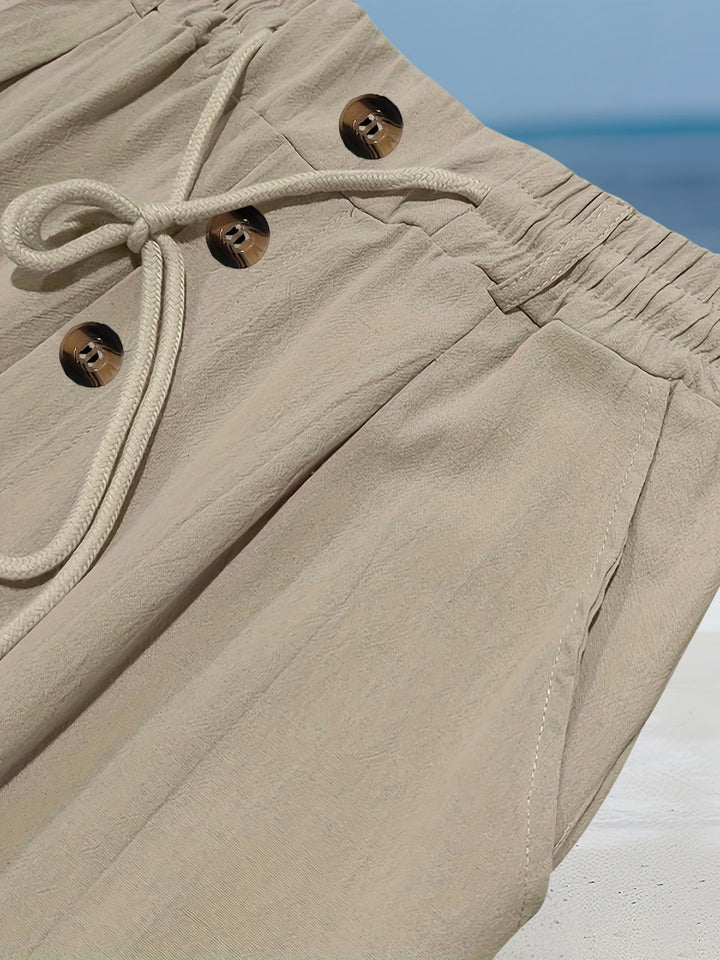 Aznar - Pantaloni Dezinvolt Din In Elastice