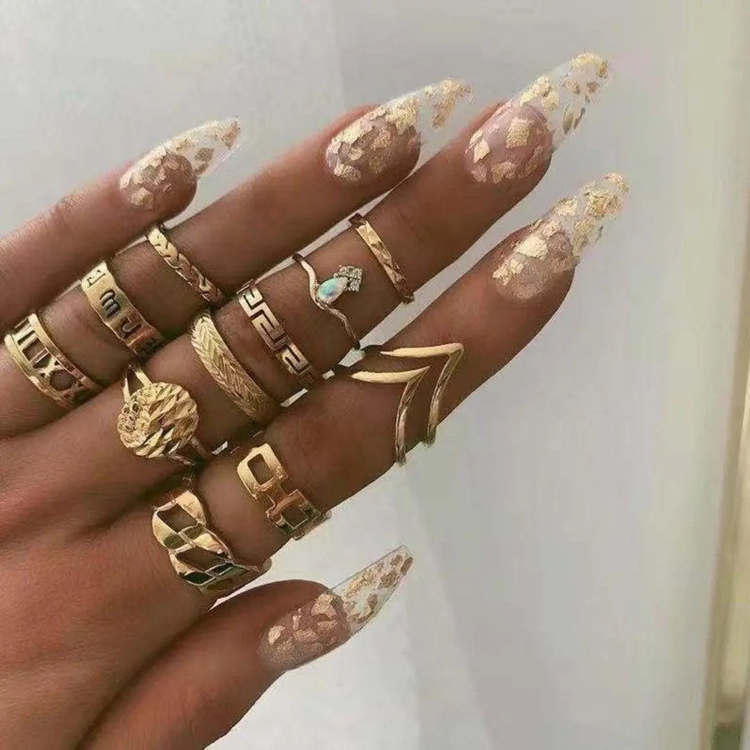 Lunareth - Pachet Individual cu 8-12 Inele în Stil Celest