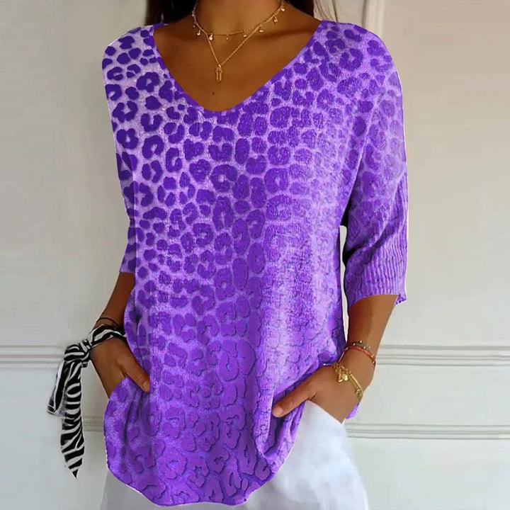 Liliam - Tricou Casual În Stil Vintage