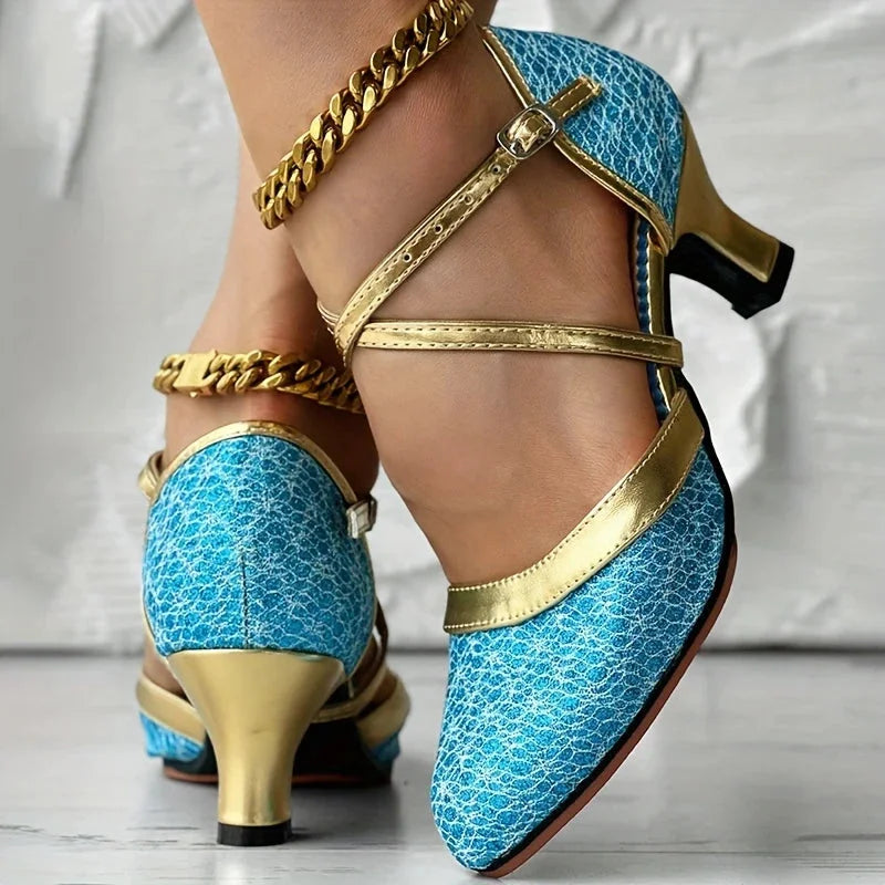Taleia - Sandale Elegante Cu Toc Gros