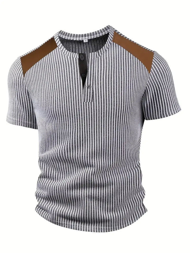 Cihan - Cămașă Casual Din Tricot cu Dungi