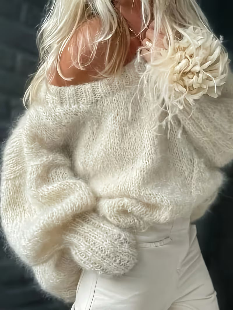 Dariya - Pulover Scurt și Moale Din Tricot