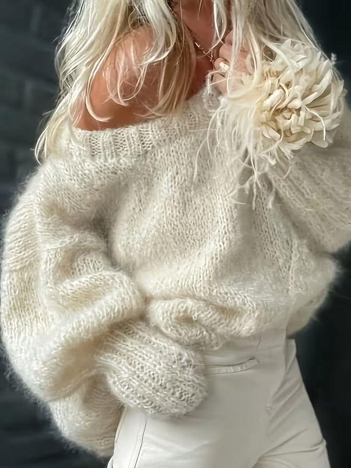 Dariya - Pulover Scurt și Moale Din Tricot