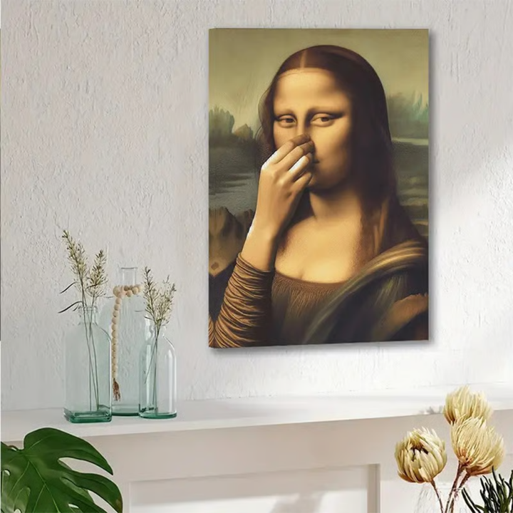 WinkArt - Mona Lisa cu un Poster Umoristic