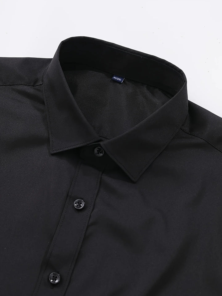 Byron - Cămașă Elegantă Cu Mâneci Lungi și Nasturi