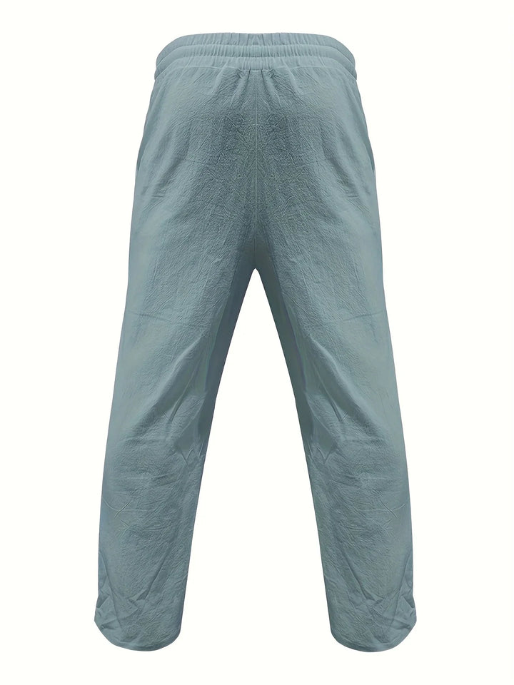 Beslan - Pantaloni Eleganți Cu Croi Drept Si Nasturi Aurii