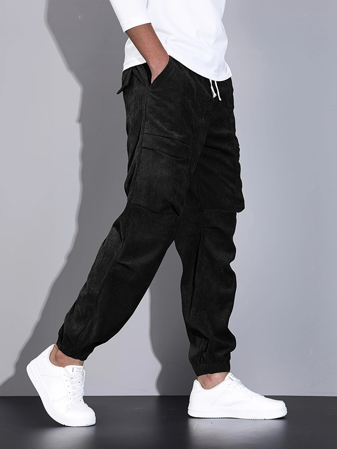 Blevin - Pantaloni Cargo Cu Multiplu Buzunare