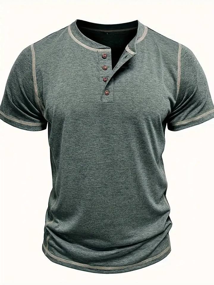 Orazio - Tricou Cu Mâneci Scurte și Nasturi