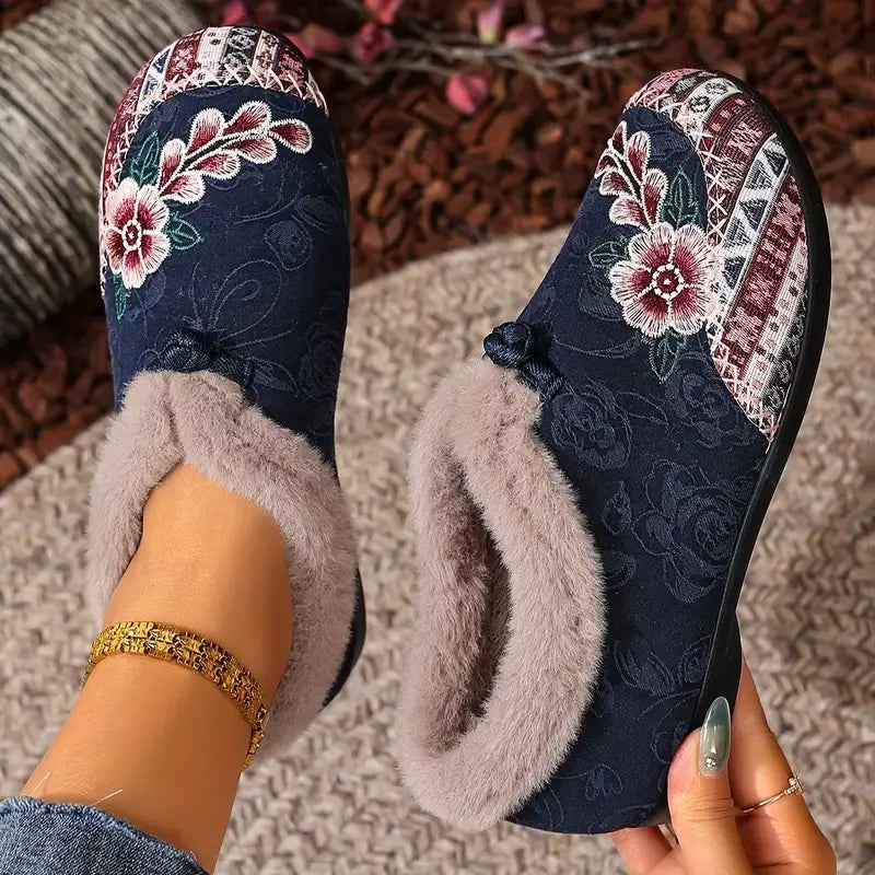 Dannelia – Pantofi Comozi Din Blană Artificială
