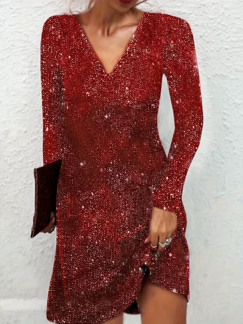 Eglantina - Rochie Midi Cu Broderie Bogată și Mărgele