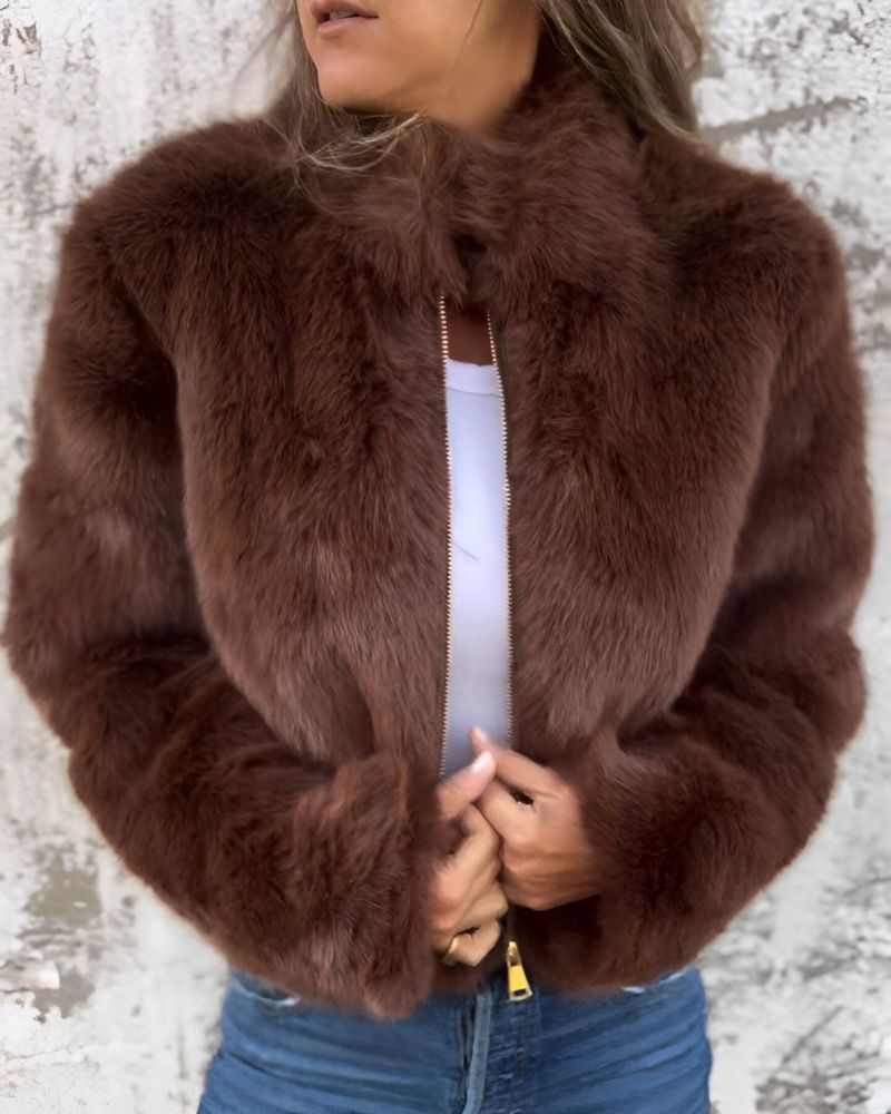 Arbel - Jacheta Elegantă Cu Guler Din Blană