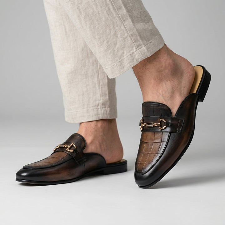 Idris – Pantofi Din Piele Cu Spatele Deschis