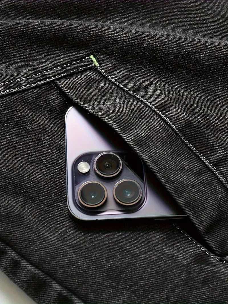 Geoffroy - Jachetă Vintage Din Denim Cu Căptușeală Din Fleece