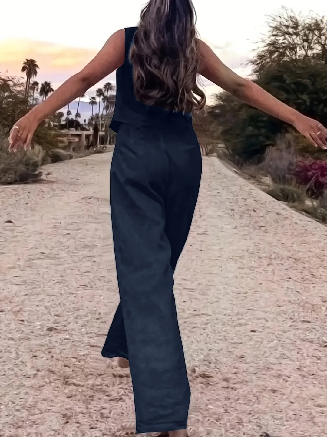 Jorja - Set Elegant Din Două Piese Fără Mâneci