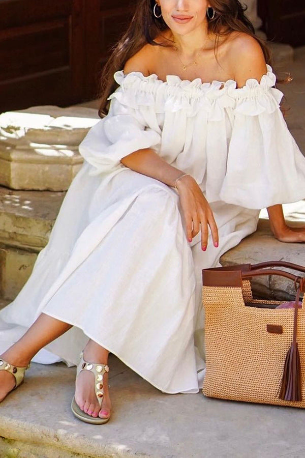 Francisca - Rochie Elegantă De Vară Fără Umăr