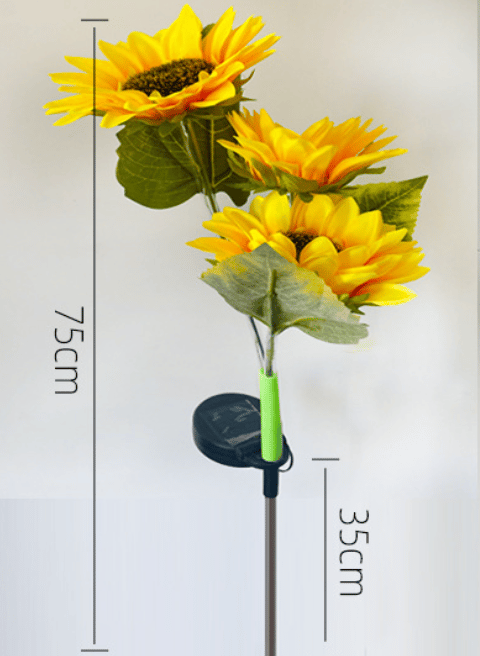 FloralGlow - Lumini Solare LED Pentru Grădină Cu Floarea-Soarelui
