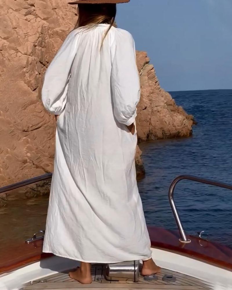 Reena - Rochie Confortabilă din Bumbac