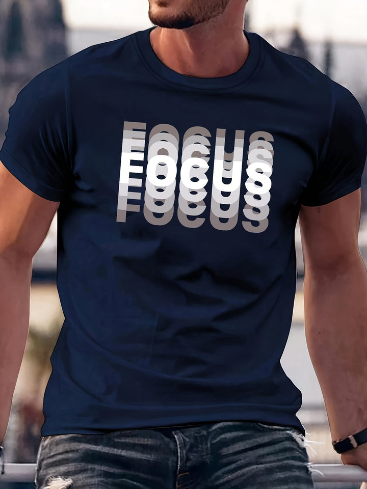 Focus – Tricou Elegant Cu Proiectare Efect