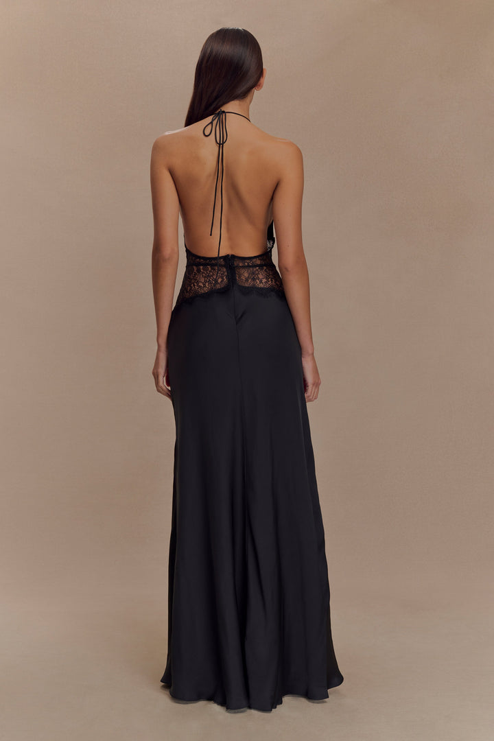 Mayreen - Rochie Luxoasă Din Dantelă Si Satin