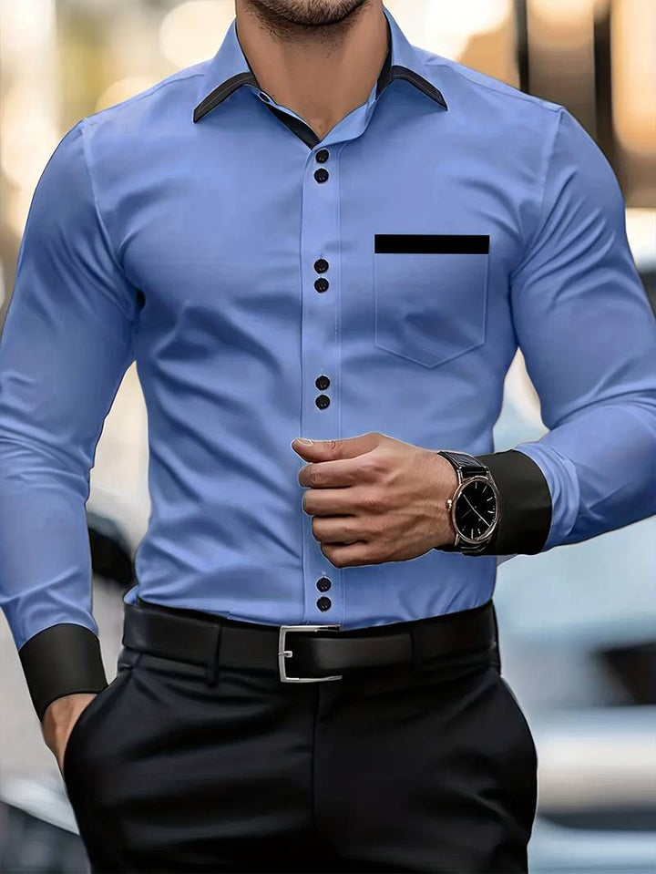 Shoval - Cămașă Elegantă cu Mâneci Lungi și Nasturi