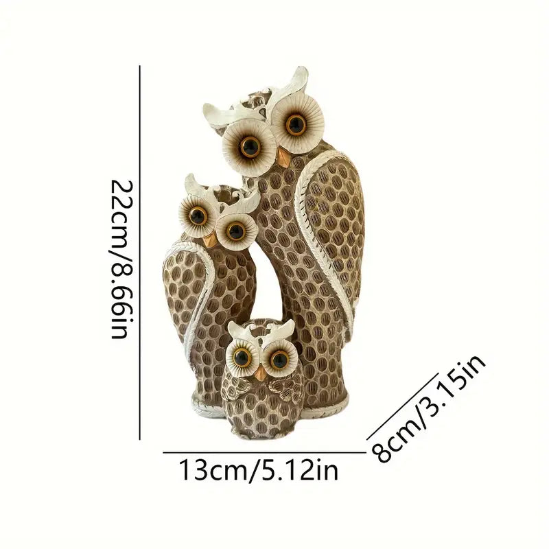 EchoOwlet - Figurină Modernă Cu Familie De Bufnițe