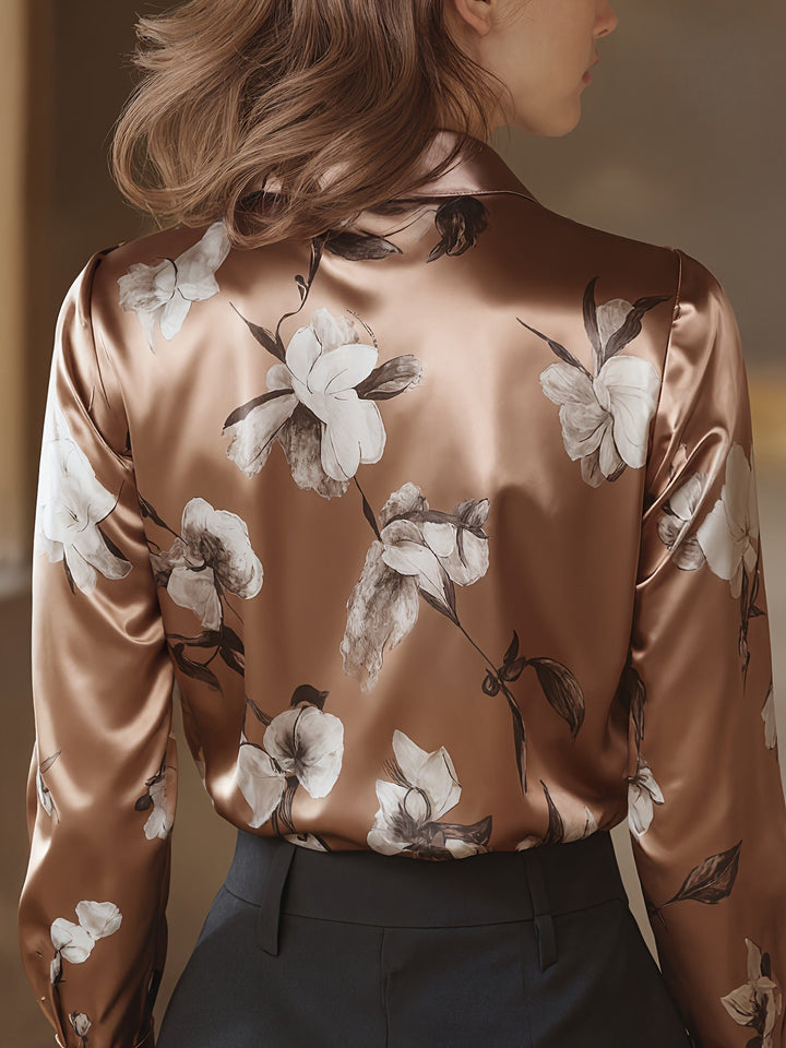 Majia - Cămașă Elegantă Cu Mâneci Lungi și Nasturi