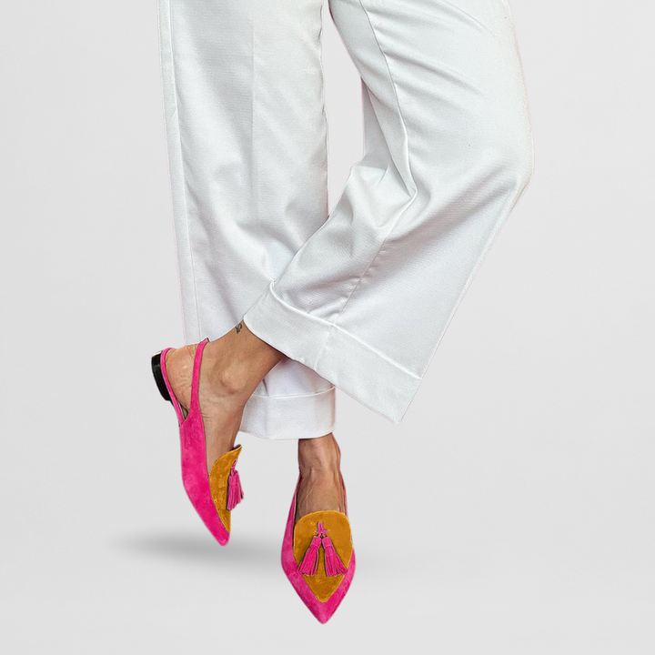 Laylla - Mocasin Colorat Cu Vârf Ascuțit