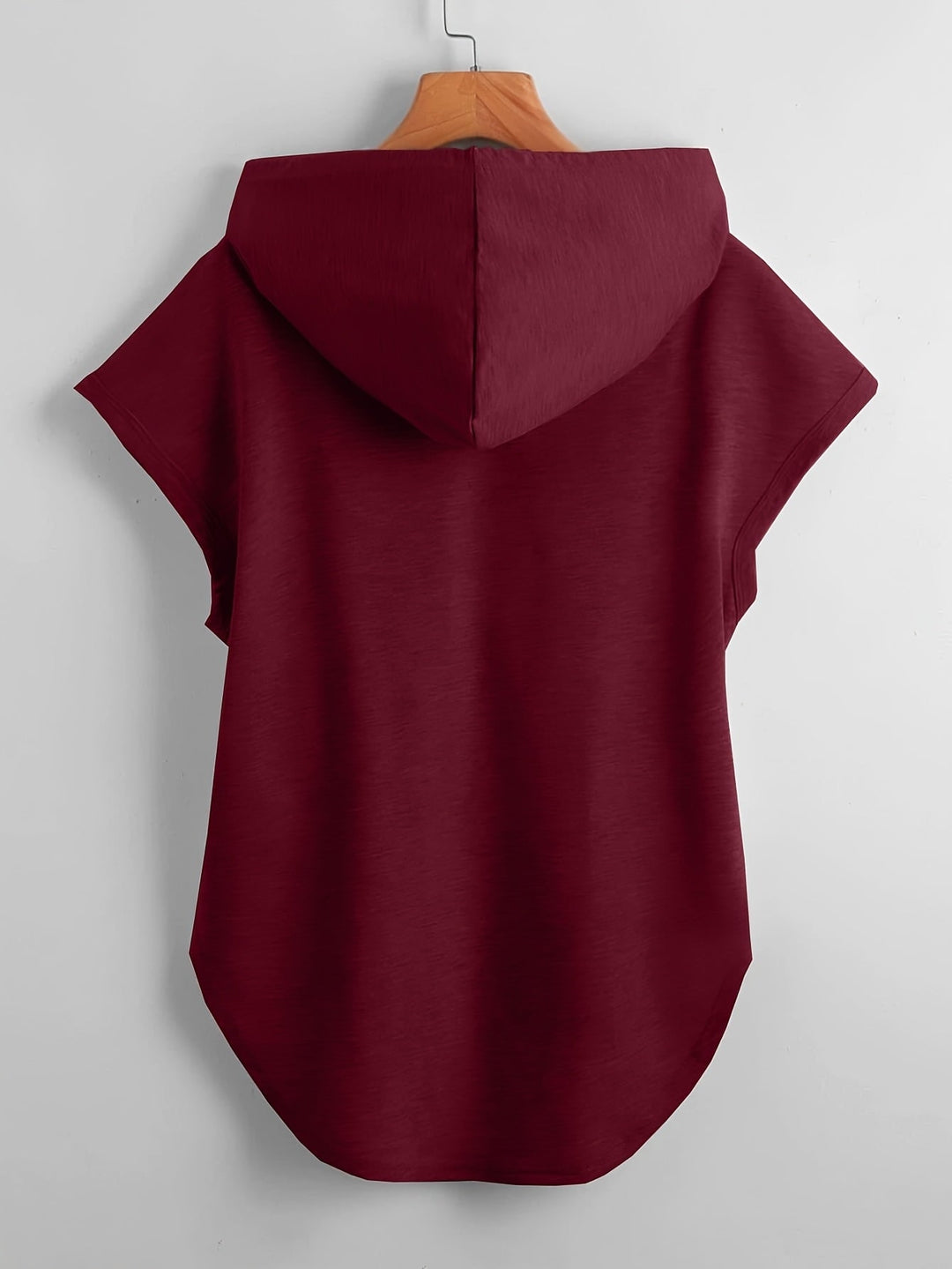 Matthias - Tricou Casual Cu Glugă și Tiv Asimetric