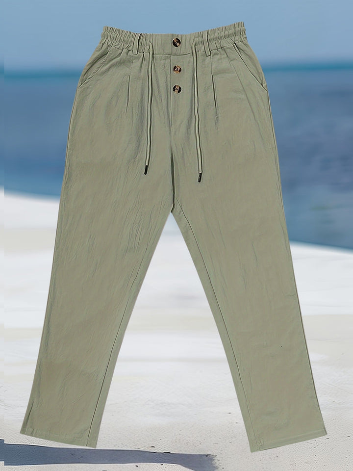 Aznar - Pantaloni Dezinvolt Din In Elastice