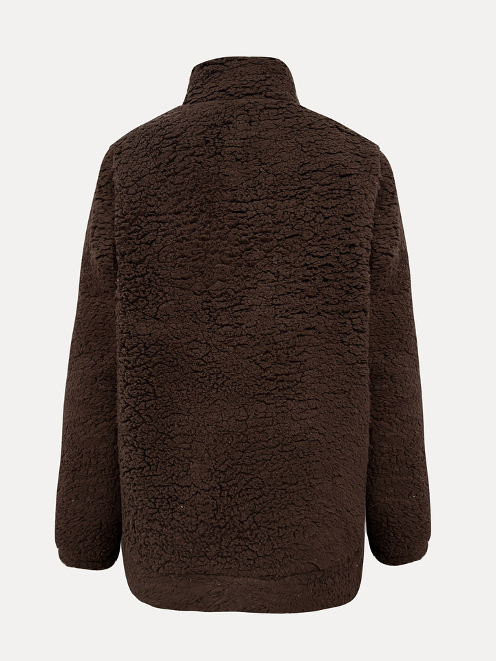 Willemien - Hanorac Cu Mâneci Lungi Din Fleece, Cu Fermoar