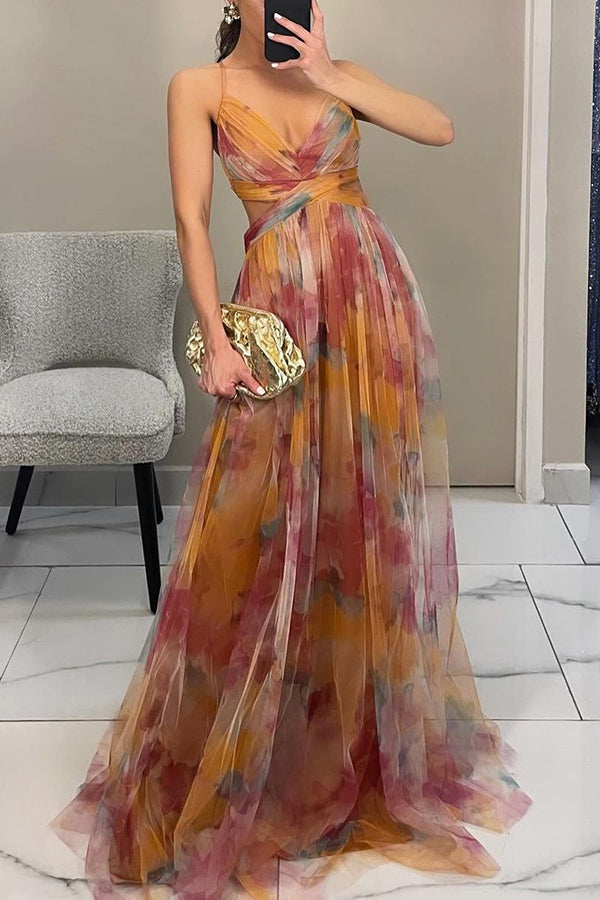 Qyn - Rochie Maxi Frumoasă Cu Imprimeu Floral